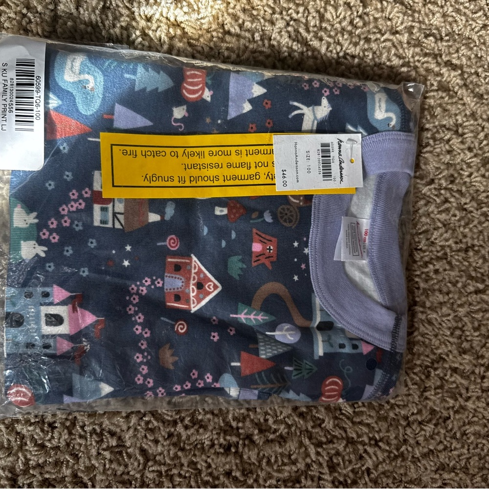 Hanna Anderson Blue Pajama Set